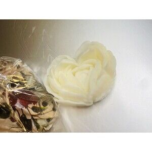 Handmade Artisan Goats Milk Rose & Lavender Rose Heart Soap